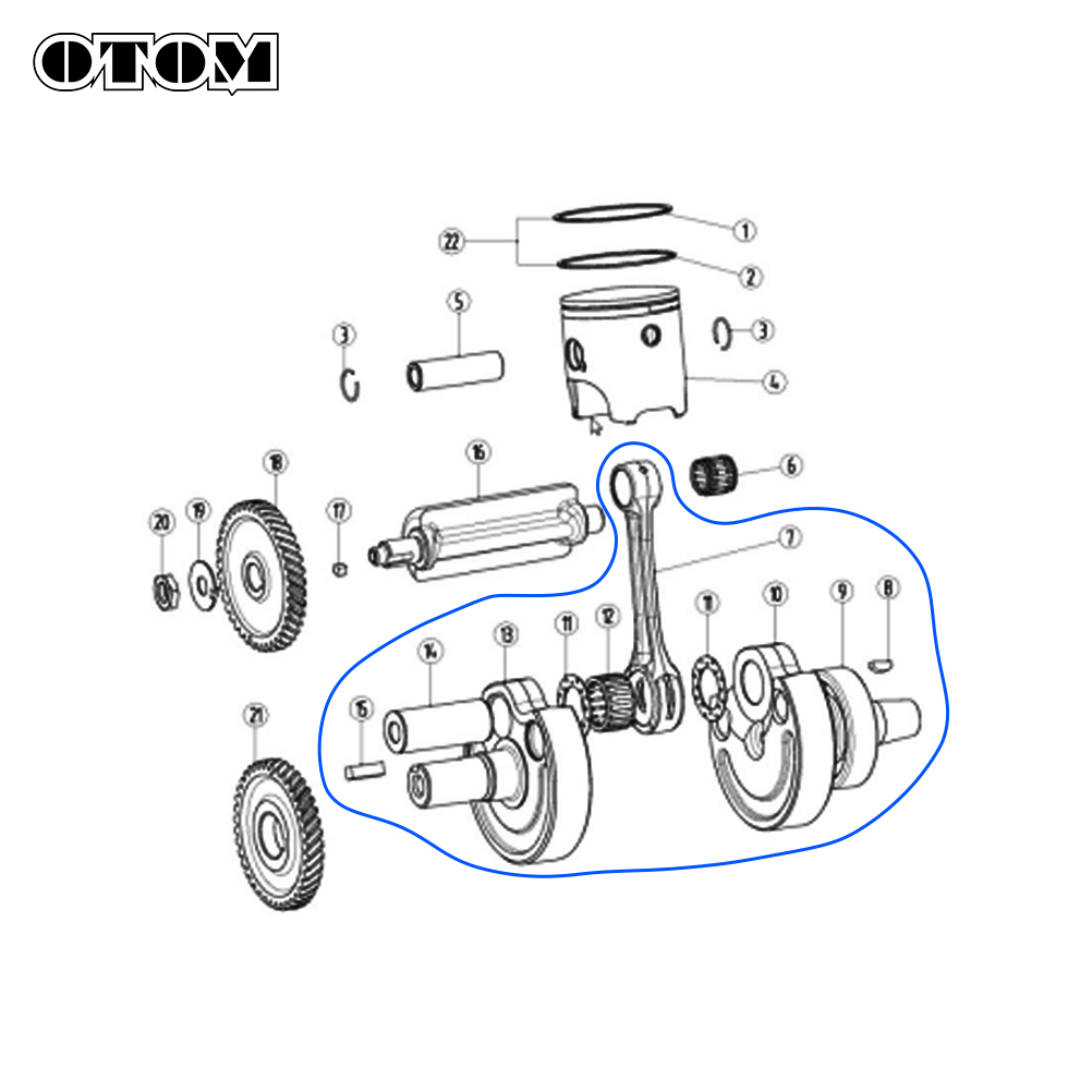 OTOM DT230 MT250 мотоциклетный – обзор и цена Motorcycle Crankshaft