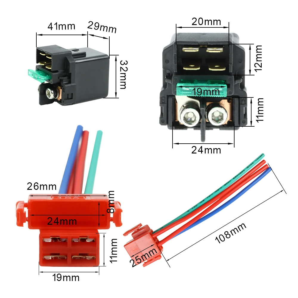 Стартовое реле, соленоид для H – обзор и цена Motorcycle Starter Motor